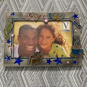 “I Love Dad” pewter picture frame